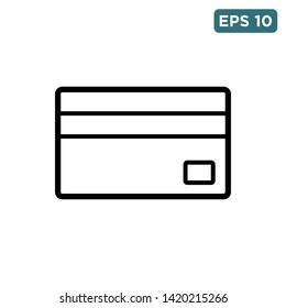 credit card icon vector design template