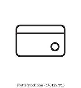 Credit card icon vector design template