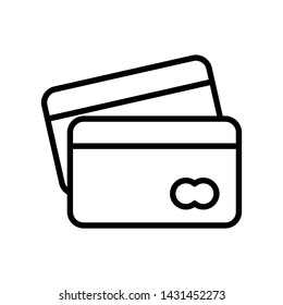 Credit card icon vector design template