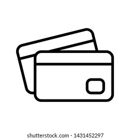 Credit card icon vector design template