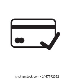 credit card icon vector in design template illustration