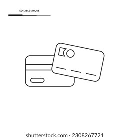Credit Card Icon Vector Design.