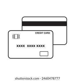 Credit Card Icon vector design illustration symbol and background. 