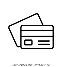 credit card icon vector design template simple and clean