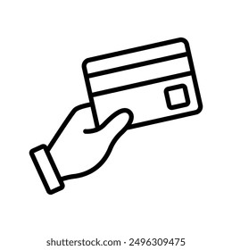 credit card icon vector design template simple and clean