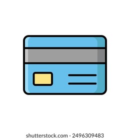 credit card icon vector design template simple and clean