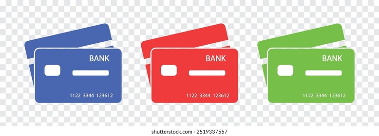 Ilustración de diseño de Vector de icono de tarjeta de crédito