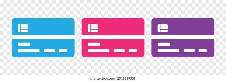 Ilustración de diseño de Vector de icono de tarjeta de crédito
