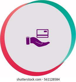 Credit card  icon. Vector design.