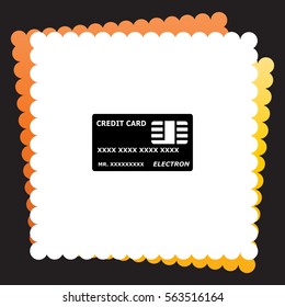 Credit Card  icon. Vector design. 