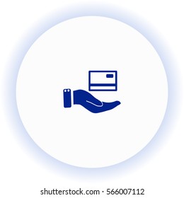 Credit card  icon. Vector design.