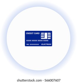 Credit Card  icon. Vector design.