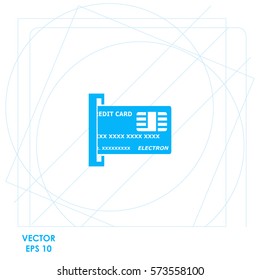 Credit Card  icon. Vector design.