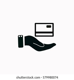 Credit card  icon. Vector design.