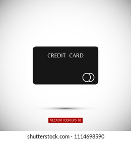 Credit Card Icon, Vector EPS 10 illustration style
