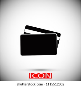 Credit Card Icon, Vector EPS 10 illustration style