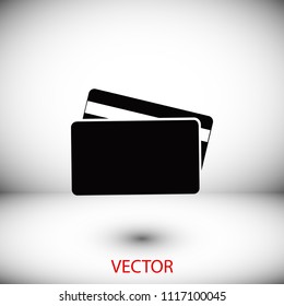Credit Card Icon, Vector EPS 10 illustration style