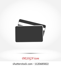 Credit Card Icon, Vector EPS 10 illustration style