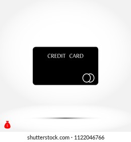Credit Card Icon, Vector EPS 10 illustration style