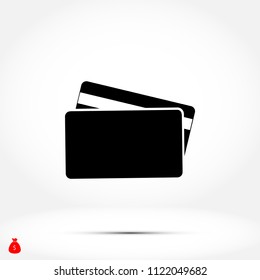 Credit Card Icon, Vector EPS 10 illustration style