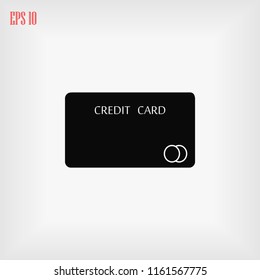 Credit Card Icon, Vector EPS 10 illustration style