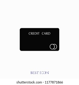 Credit Card Icon, Vector EPS 10 illustration style