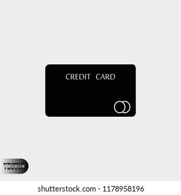 Credit Card Icon, Vector EPS 10 illustration style