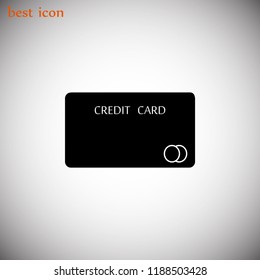 Credit Card Icon, Vector EPS 10 illustration style