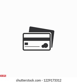 Credit Card icon. Vector  Eps 10 
