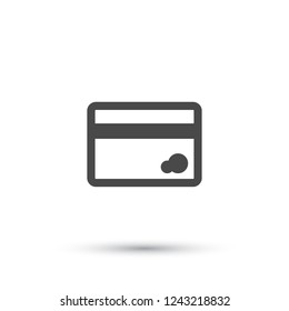 Credit Card icon. Vector  Eps 10 