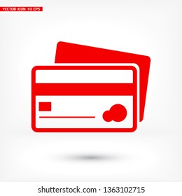 Credit Card icon. Vector  Eps 10 