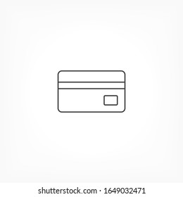 Credit card icon. Vector EPS 10. Credit Card Flat Design. credit card in a flat style