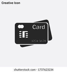 Credit card icon vector eps 10