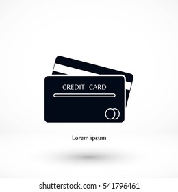 Credit Card Icon, Vector EPS 10 illustration style