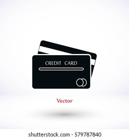Credit Card Icon, Vector EPS 10 illustration style
