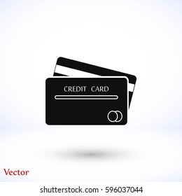 Credit Card Icon, Vector EPS 10 illustration style