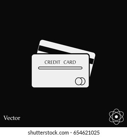 Credit Card Icon, Vector EPS 10 illustration style