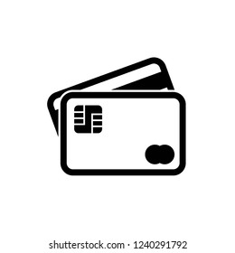 credit card icon vector eps10 on white background