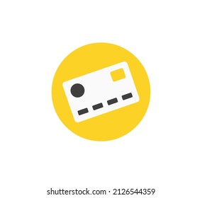 Credit card icon. Vector icon. Flat design