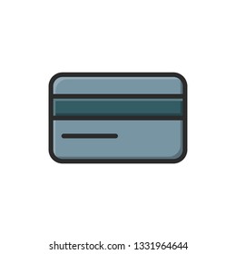credit card icon vector full colour design