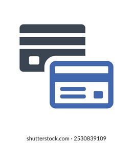 Credit card icon, Vector Graphics