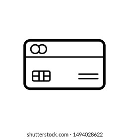 Credit Card Icon Vector Illustration Logo Template