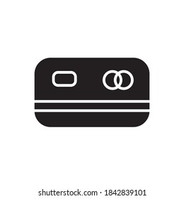 Credit Card Icon Vector Illustration Flat Design
