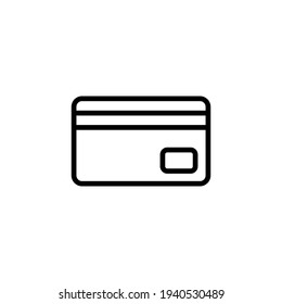 Credit card icon vector illustration logo template for many purpose. Isolated on white background.