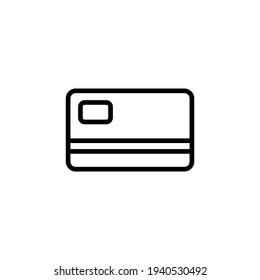 Credit card icon vector illustration logo template for many purpose. Isolated on white background.
