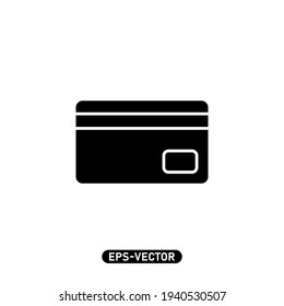 Credit card icon vector illustration logo template for many purpose. Isolated on white background.