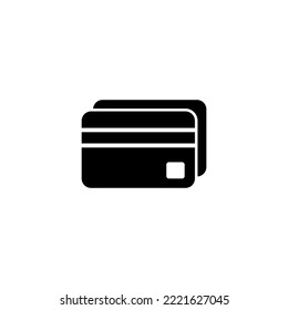 Credit card icon vector illustration. Credit card payment sign and symbol