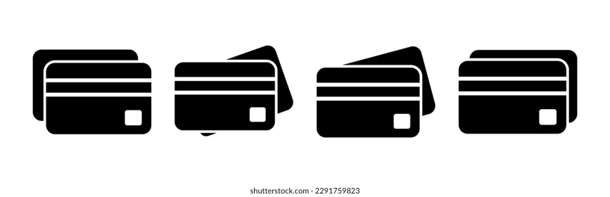Credit card icon vector illustration. Credit card payment sign and symbol