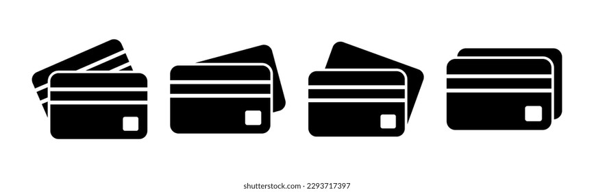 Credit card icon vector illustration. Credit card payment sign and symbol