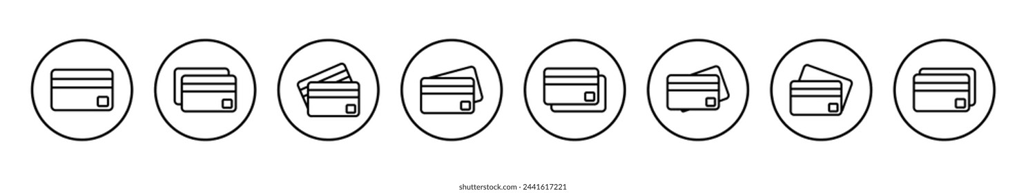 Credit card icon vector illustration. Credit card payment sign and symbol